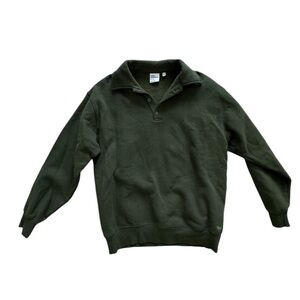 Aritzia Dark Green Pullover Sweatshirt